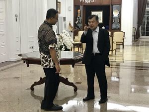Sebelum ke Tokyo, JK Bertemu Anies Baswedan