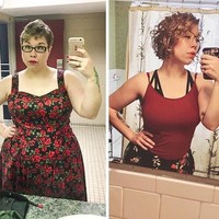 Wanita ini bisa turun 33 kg dengan menghitung kalori makanan dan olahraga. Foto: elizaderps/reddit.com