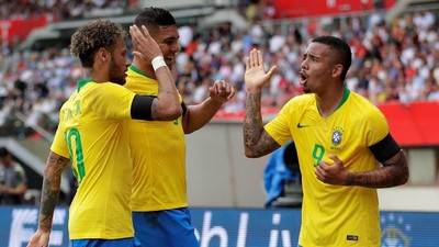Utak-atik Formasi Brasil di Piala Dunia 2018