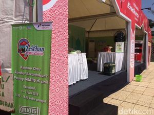 Cukur Gratis di Posko Pertamina Biar Kece Pas Mudik