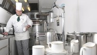 Ada gerbong khusus untuk memasak makanan untuk anggota keluarga kerajaan. Foto: CNBC.
