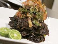Masakan Sunda gepuk daging.
