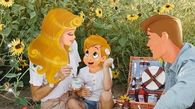 Begini Jadinya Kalau Putri Disney Punya Suami dan Anak