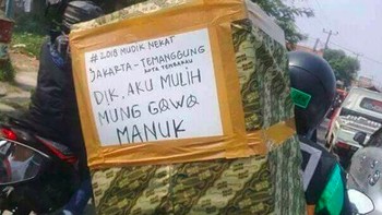 Jauh-jauh bawa burung ke kampung halaman. Foto: Internet