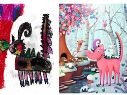 Keren! Ketika Monster Imajinasi Anak Diolah Desainer Grafis