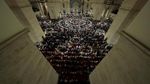Suasana Salat Tarawih di Masjid Suleymaniye di Turki