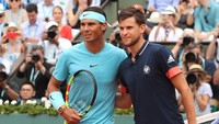 Ini adalah pertemuan ke-10 kedua petenis. Sebelum final itu, Nadal dan Thiem dua kali berjumpa di 2018. Nadal lebih dulu menang di Monte Carlo, sebelum Thiem membalas di final Madrid Terbuka. (Foto: Matthew Stockman/Getty Images)