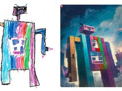 Keren! Ketika Monster Imajinasi Anak Diolah Desainer Grafis