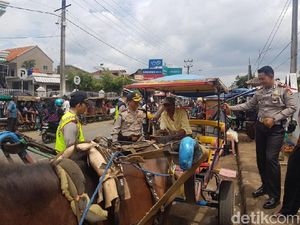 Delman di Jalur Mudik Garut Mulai Berhenti Beroperasi