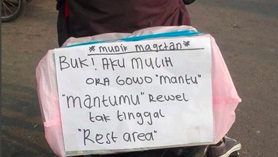 Guyonan Tulisan Mudik yang Bikin Ngakak