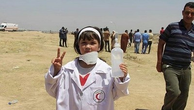 Foto: Perawat Cilik Palestina yang Termotivasi Jejak Razan al-Najjar