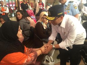Menhub Cek Kesiapan Arus Mudik di Bandara Halim Perdanakusuma