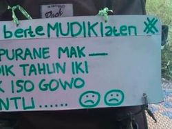 Guyonan Tulisan Mudik yang Bikin Ngakak