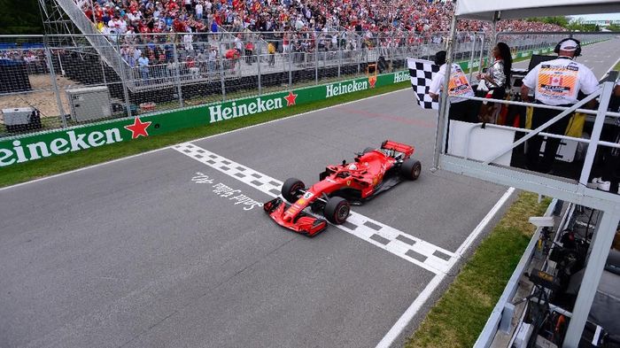 Sebastian Vettel finis terdepan di GP Kanada (Foto: Paul Chiasson/Pool via REUTERS) Sebastian Vettel finis terdepan di GP Kanada (Foto: Paul Chiasson/Pool via REUTERS)