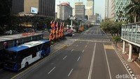 Seperti terlihat di Jalan Sudirman-Thamrin, Senin (11/6).