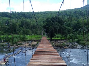 Akhirnya Jembatan Maros Tersambung dan Bisa Dilintasi Pejalan Kaki