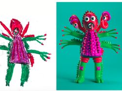 Keren! Ketika Monster Imajinasi Anak Diolah Desainer Grafis