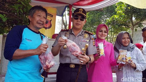 Bazar Murah di Sukabumi, 3 Kuintal Daging Habis Dalam 2 Jam