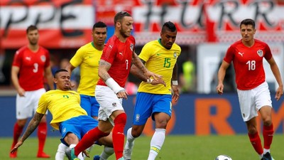 Foto: Brasil Menangi Laga Ujicoba Terakhir Sebelum Piala Dunia 2018
