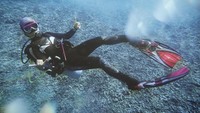 Prisia sempat diving di perairan sekitar Ternate (prisia/Instagram)