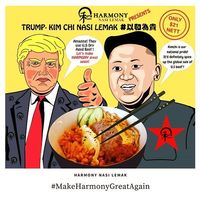 Nasi Lemak dan Burger Ini Meriahkan Pertemuan Trump dan Kim di Singapura