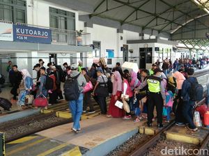 H-4 Lebaran, Pemudik di Stasiun Kutoarjo Naik 19% dari Tahun Lalu