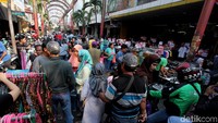 Begini suasana di kawasan Pasar Baru, Jakarta Pusat, Senin (11/6/2018).