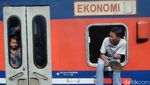 Mudik Kereta Api  Ala Awal Tahun 2000