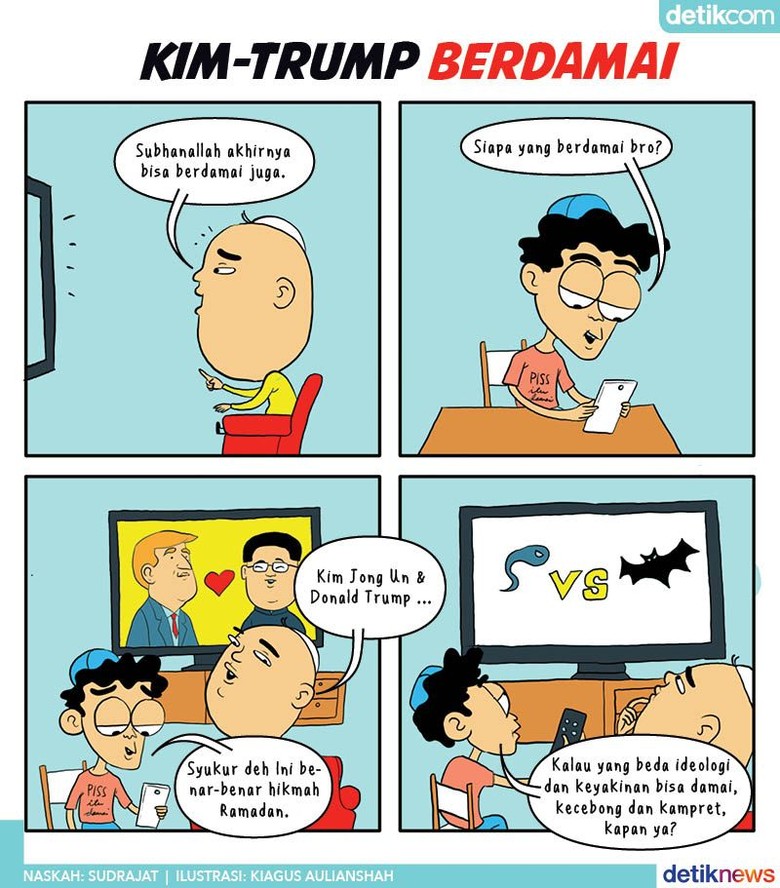 Kim Jong Un - Donald Trump Berdamai, Kapan Kecebong - Kampret