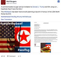 Nasi Lemak dan Burger Ini Meriahkan Pertemuan Trump dan Kim di Singapura