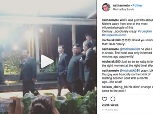 Sangat Langka! Turis Ini Rekam Kim Jong Un Lewat di Depannya