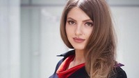 Senior Inspektur Svetlana Barinova dari Polisi Transportasi dari Distrik Federal Volga (Foto: Dok. Twitter Kemendagri Rusia)