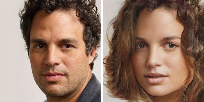 Pemeran Hulk, Mark Ruffalo diubah menjadi gadis muda. Foto: Dok. FaceApp
