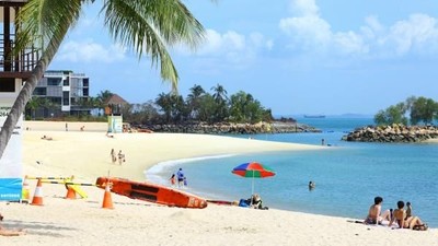 Foto Pulau Sentosa, Tempat Pertemuan Donald Trump dan Kim Jong Un