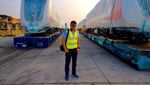 Enam Gerbong LRT Jakarta dari Korsel Kembali Tiba
