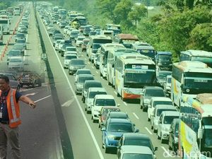 Contraflow Tol Jakarta-Cikampek Diberlakukan di Km 53-41