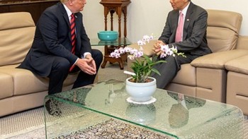 Isu pembahasan Trump dan Kim Jong Un itu diungkapkan oleh kantor berita resmi Korut, Korean Central News Agency (KCNA), dalam laporan terbarunya. KCNA mengulas kedatangan Kim Jong Un ke Singapura juga pertemuannya dengan Perdana Menteri Singapura Lee Hsien Loong.  (Foto: Instagram)