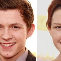 Versi wanita Tom Holland si Spiderman tidak jauh berbeda dengan versi aslinya. Sama-sama imut dan menggemaskan. Foto: Dok. FaceApp