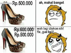 Meme Kocak Pemburu Diskon Baju Lebaran