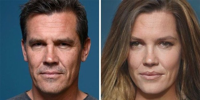 Dan inilah jadinya jika Josh Brolin sang pemeran Thanos berubah menjadi wanita. Jadi cantik banget. Ada yang menyebut versi wanita Josh Brolin mirip aktris Hillary Swank. Foto: Dok. FaceApp