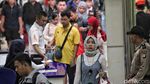 H-3 Lebaran, Stasiun Gambir Semakin Padat