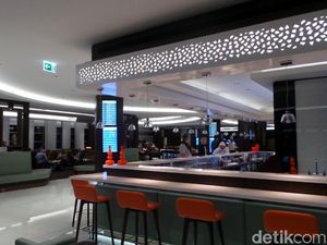 Foto: Lounge Mewah Kelas Bisnis Etihad di Abu Dhabi