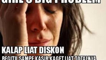 Akibat kalap ambil baju. (Foto: Internet)