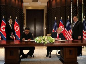 Butir-butir Pernyataan Bersama yang Ditandatangani Trump dan Kim