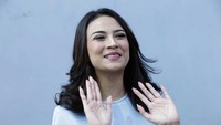 Vanessa Angel tampil cantik jelang Lebaran. Foto: Palevi S/detikHOT