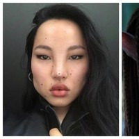 Tsunaina adalah model asal Tibet, Mongolia yang kini tinggal di Inggris. Kehadirannya di industri modeling cukup mencuri atensi karena tampilan wajahnya yang unik. Foto: Dok. Instagram/Tsunaina