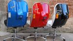 Keren, Vespa Bekas Ini Disulap Jadi Kursi Kantor