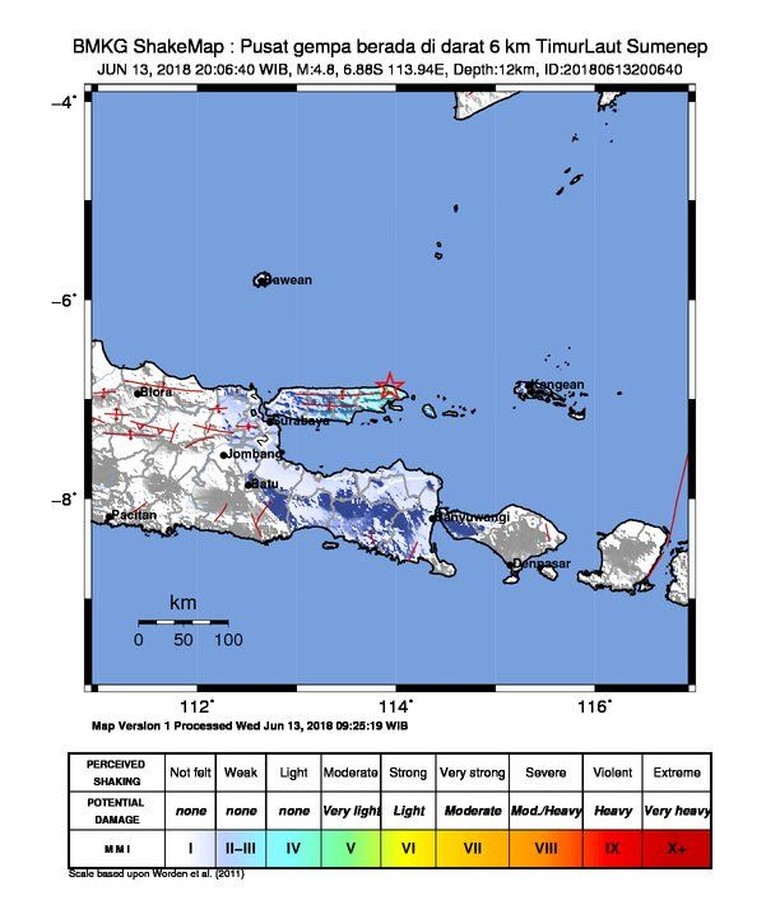 Gempa 4,8 SR Terjadi di Sumenep Gempa 4,8 SR Terjadi di Sumenep