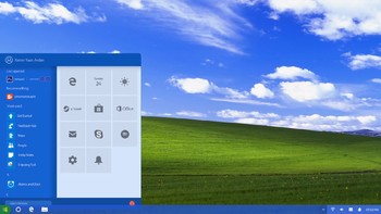 Tampilan menu utama masih mempertahankan ciri khas Windows XP. Foto: YouTube.com/Avdan