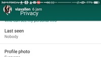 Via Vallen tiba-tiba saja membagikan gambar berupa hasil capture dirinya telah memblokir ribuan kontak di WhatsApp-nya. Foto: Instagram Via Vallen